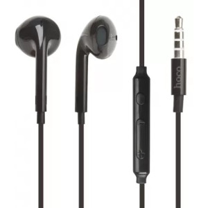 HOCO M55 Memory sound wire control earphones with mic Black