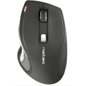 Natec Mouse Jaguar, 2400 DPI, Optical Wireless, Blue Sense, Black-Grey 