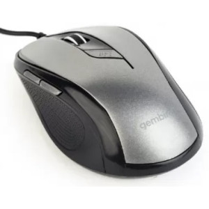 Мышь Gembird MUS-6B-01-BG, 6-button, Black/Grey