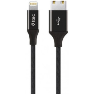 ttec Cable USB to Lightning 2.4A (2m) XL Alumi, Black 