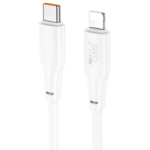 HOCO X93 Force PD20W charging data cable for Lighting (L=2M) White