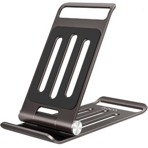 Hoco PH49 Elegant metal folding desktop holder Grey