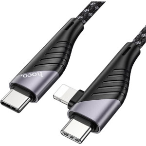 HOCO U95 2-in-1 Freeway PD charging data cable(Type-C to Type-C/Lightning)