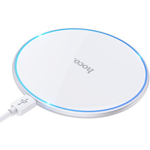 HOCO CW6 Pro Easy 15W charging wireless fast charger White