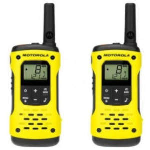 Motorola Walkie-Talkie TalkAbout T92 H2O, Twin, IP67, 16 Channels, 10km, Yellow/Black 