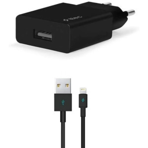 ttec Wall Charger Smart Travel with Cable USB to Lightning 2.4A (1.2m), Black 