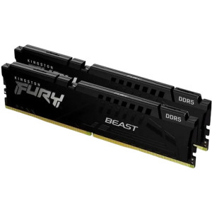 64GB DDR5-6000MHz  Kingston FURY Beast (Kit of 2x32GB) (KF560C40BBK2-64), CL40-40-40, 1.35V, Black