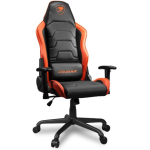 Gaming Chair Cougar ARMOR Air Black/Orange, User max load up to 120kg / height 150-185cm