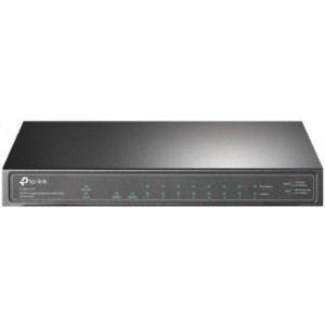 10-port 10/100/1000Mbps POE+ Switch TP-LINK TL-SG1210P, 8 PoE+ ports, 63W Budget, SFP, Steel Case