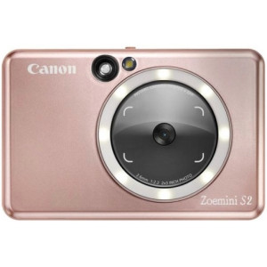 Printer Canon Zoemini 2 ZOEMINI S2 ZV223 Rosegold, Compact Photo 8MP, Ink-free 314x600, Wi-Fi, Bluetooth 5.0, ZINK, MicroSD up to 256Gb, Android 6.0, iOS 12, Windows, Mac OSX, Canon Zink 10 pcs 2.0”x3.0” + SMARTSHEET 1 pcs.