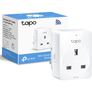 Socket TP-LINK Tapo P110, 220–240V, 3680Wt, 16A, Smart Mini Plug with Energy Monitoring, Wifi, Remote Access, Scheduling, Away Mode, Voice Control (The Google Assistant, Алиса)
