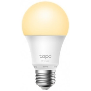 LED Bulb  TP-LINK Tapo L510E, Smart Wi-Fi LED Bulb E27 with Dimmable Light, White, Color Temperature 2700K, Rated power 8W, 806 lumens, 15,000 hours, Beam angle 220°, Remote control via Wifi, Adjust brightness, Яндекс Алиса, Google Assistent