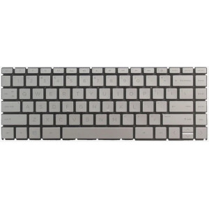 Keyboard for HP Pavilion x360 14-cd 14m-cd 14t-cd 14-ce 14-cf 14-ck 14-cm Series w/Backlit w/o frame "ENTER"-small ENG/RU Silver Original