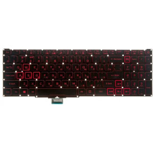 Keyboard Acer Nitro 5 AN515-54 AN515-43 AN517-51 AN715-51 w/o frame w/Backlit ENG/RU Black