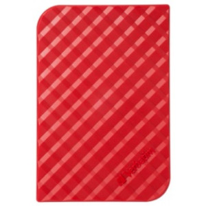 2.5" External HDD 1.0TB (USB3.0)  Verbatim Store 'n' Go, Red, Nero Backup Software, Green Button Energy Saving Software