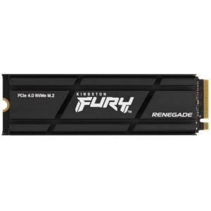 M.2 NVMe SSD 4.0TB Kingston Fury Renegade, w/Aluminum Heatsink, PCIe4.0 x4 / NVMe, M2 Type 2280 form factor, Sequential Reads 7300 MB/s, Sequential Writes 7000 MB/s, Max Random 4k Read 1,000,000 / Write 1,000,000 IOPS, Phison E18 controller, 4000TBW, 3D N