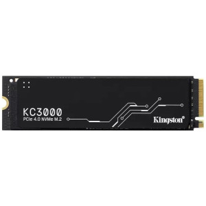 M.2 NVMe SSD 4.0TB Kingston KC3000, w/HeatSpreader, PCIe4.0 x4 / NVMe, M2 Type 2280 form factor, Sequential Reads 7000 MB/s, Sequential Writes 7000 MB/s, Max Random 4k Read 1000,000 / Write 1000,000 IOPS, Phison E18 controller, TBW=3.2PBW, 3D NAND TLC