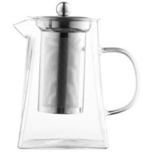 Заварник Ardesto Gemini Roma, 950 мл, боросиликатное стекло, нержавеющая сталь