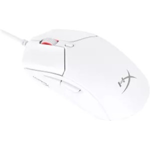 HYPERX Pulsefire Haste 2 Gaming Mouse, White, Ultra-light hex shell design, 400–26000 DPI, 4 DPI presets, HyperX 26K Sensor, Included grip tape for secure, Per-LED RGB lighting, Cable Type: HyperFlex 2, USB, 53g