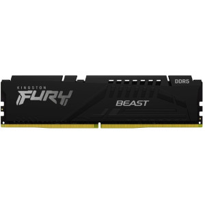 32GB DDR5-5200  Kingston FURY® Beast DDR5 EXPO, PC41600, CL36, 1.25V, 2Rx8, Auto-overclocking, Asymmetric BLACK low-profile heat spreader, AMD® EXPO v1.0 and Intel® ExtremeMemory Profiles (Intel® XMP) 3.0