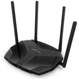 MERCUSYS MR60X  AX1500 Wi-Fi 6 Wireless Gigabit Router, 1201Mbps at 5Ghz + 300Mbps at 2.4Ghz, 802.11ax/ac/a/b/g/n, 1 Gigabit WAN + 2 Gigabit LAN, OFDMA, MU-MIMO, BSS color, 4 fixed antennas