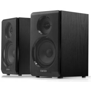 Edifier R33BT Black, 2.0/ 10W (2x5W) RMS, Active Speakers, Audio In: Bluetooth 5.0, AUX, wooden, (3.5"+1/2')