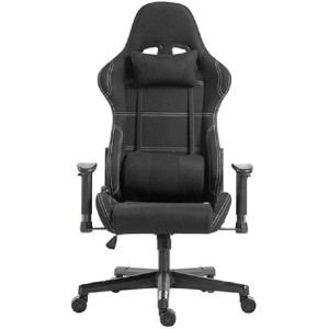  Lumi Gaming Chair with Headrest & Lumbar Support CH06-14, Black, Mesh Fabric, 2D Armrest, Steel Frame, 350mm Nylon Plastic Base, PU Hooded Caster, 100mm Class 3 Gas Lift, Weight Capacity 150 Kg
