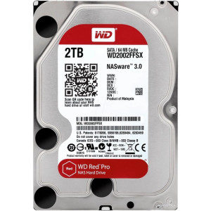 3.5" HDD  2.0TB-SATA- 64MB Western Digital Red Pro (WD2002FFSX), NAS, CMR