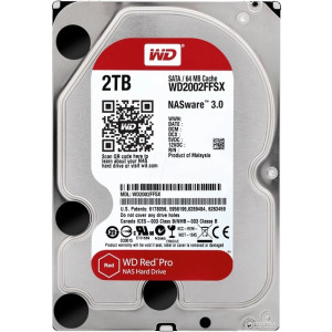 3.5" HDD 2.0TB-SATA- 64MB Western Digital Red Pro (WD2002FFSX), NAS, CMR