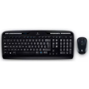 Logitech Wireless Desktop MK330, Multimedia Keyboard & Mouse, USB, Retail, US INT'L - 2.4GHZ