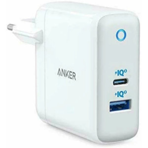 USB Charger Anker PowerPort+ Atom PowerIQ 3.0, USB-C 45W, USB-A 15W, Power Delivery, white