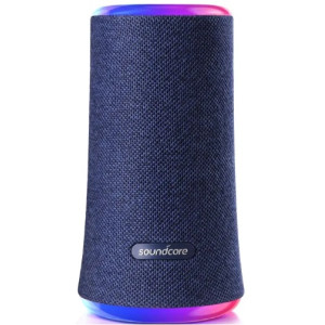 Bluetooth Portable Speaker Anker Soundcore Flare 2, 20W, Intense 360° sound, 24 Rainbow LED, Soundcore App, IPX7 waterproof, Bluetooth 5.0, USB-C, 12 hour playtime, blue