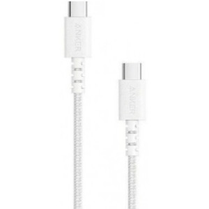 Cable Type-C to Type-C - 0.91 m - Anker PowerLine Select+ USB-C USB-C, 0.91 m, Fast Charge max. 15W (3A / 5V), 30.000-bend lifespan, white