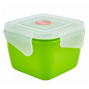 Container universal de depozitare ALEANA Fiesta, patrat, 1.5 l, 18x18x11 cm