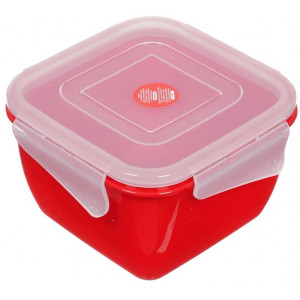 Container universal de depozitare ALEANA Fiesta, patrat, 0.9 l, 15x15x10 cm