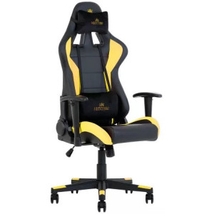 Fotoliu Gaming AG HEXTER ML ECO/01 (negru/galben), Gazlift, Tilt, 150 kg, 190 cm, Negru, Galben
