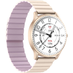 Kieslect Smart Watch Lora, Magnetic Strap, Gold