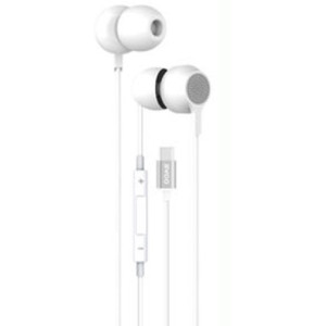 BWOO Earphone Wired Type-C HF157, White 