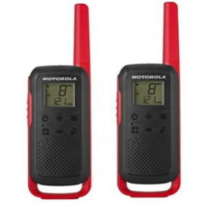 Motorola Walkie-Talkie TalkAbout T62, Twin, 16 Channels, 8km, Red/Black 