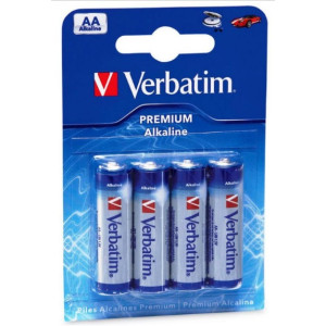 Verbatim Alcaline Battery AA, 4pcs, Blister pack