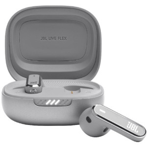 True Wireless JBL  LIVE Flex  Silver TWS True Adaptive Noise Cancelling