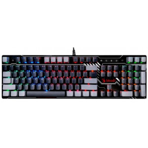 Gaming Keyboard Bloody B808N, Mechanical, Optical Blue Sw, Spill Resistant, Backlit, Black/Grey