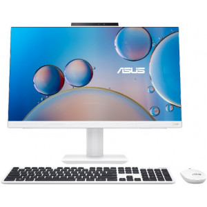  23.8" ASUS AIO A5402 White, Intel Core i5-1340P 3.4-4.6GHz/16GB DDR4/SSD 512GB/Intel Iris Xe Graphics/Webcam 720p HD/Speakers & Microphone/WiFi 6E 802.11ax+BT/Gigabit LAN/23.8" FHD IPS (1920x1080)/Wireless Keyboard&Mouse/No OS A5402WVAK-WA0230