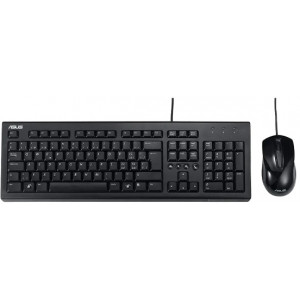 ASUS U2000 Keyboard + Mouse, Black, USB (set tastatura+mouse/комплект клавиатура+мышь)