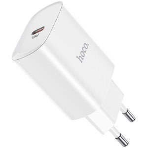 HOCO N14 Smart Charging single port PD20W charger set (Type-C to Lightning) White
