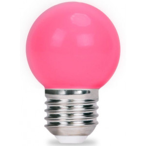 Forever Light, LED Bulb E27 G45 2W 230V pink 5pcs
