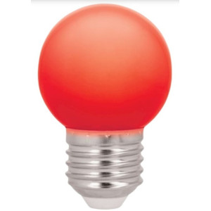 Forever Light, LED Bulb E27 G45 2W 230v red 5pcs