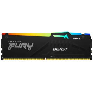 16GB DDR5-5200  Kingston FURY® Beast DDR5 EXPO, PC41600, CL36, 1.25V, 2Rx8, Auto-overclocking, Asymmetric BLACK low-profile heat spreader, AMD® EXPO v1.0 and Intel® Extreme Memory Profiles (Intel® XMP) 3.0