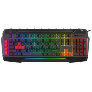 Gaming Keyboard SVEN KB-G8800, Macro, Smartphone tray, Win Lock, Fn keys, G-keys, RGB, Black, USB