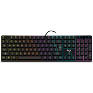 Gaming Keyboard SVEN KB-G9300, Mechanica, Blue SW, RGB, Fn keys, Win Lock, Black, USB